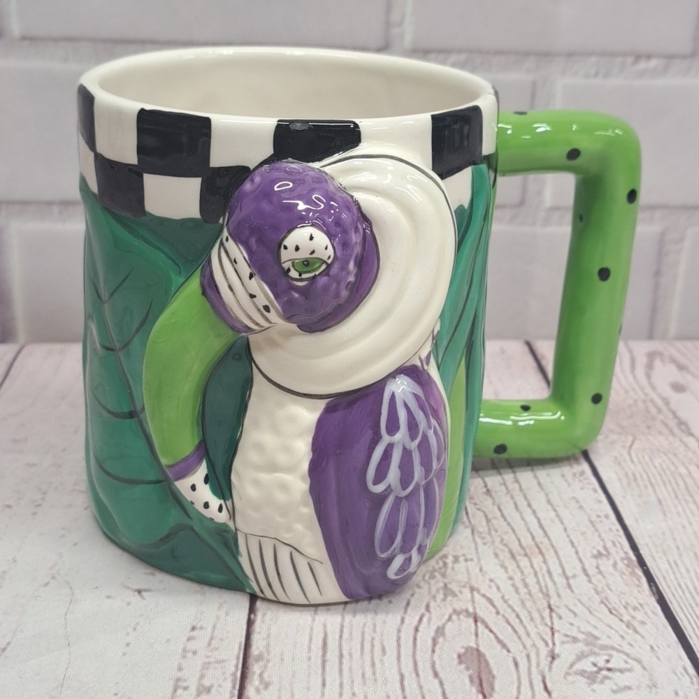Blue Sky Lynda Corneille Flat-Footed Booby Bird Coffee Mug-Raised Design 2009
